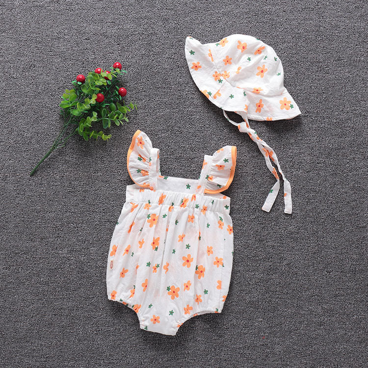 Title 6, Korean Version Ins Baby Jumpsuit Summer Romper....