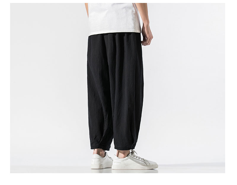 Title 5, Cropped cotton and linen pants, lightweight and...