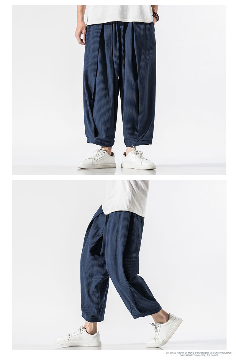 Title 6, Cropped cotton and linen pants, lightweight and...