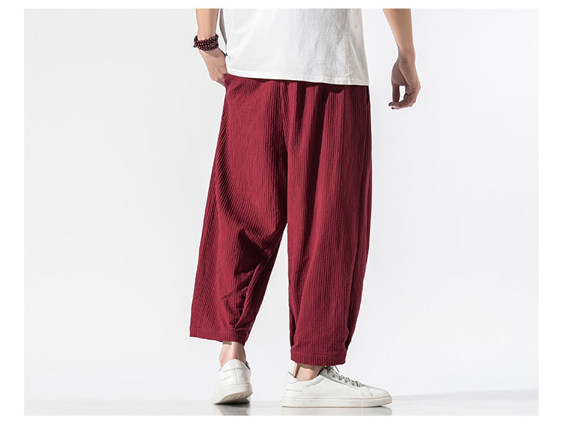 Title 13, Cropped cotton and linen pants, lightweight and...