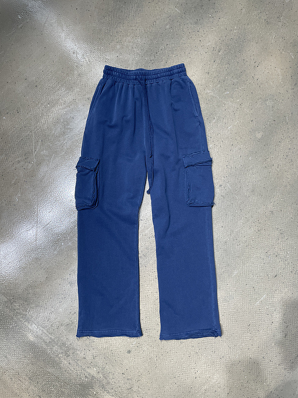 Title 16, Luie casual broek met losse randen en gewassen ...