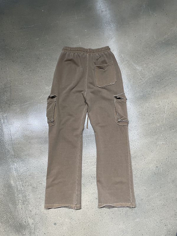 Title 17, Luie casual broek met losse randen en gewassen ...