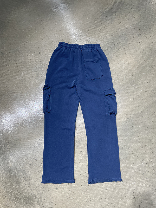 Title 18, Luie casual broek met losse randen en gewassen ...