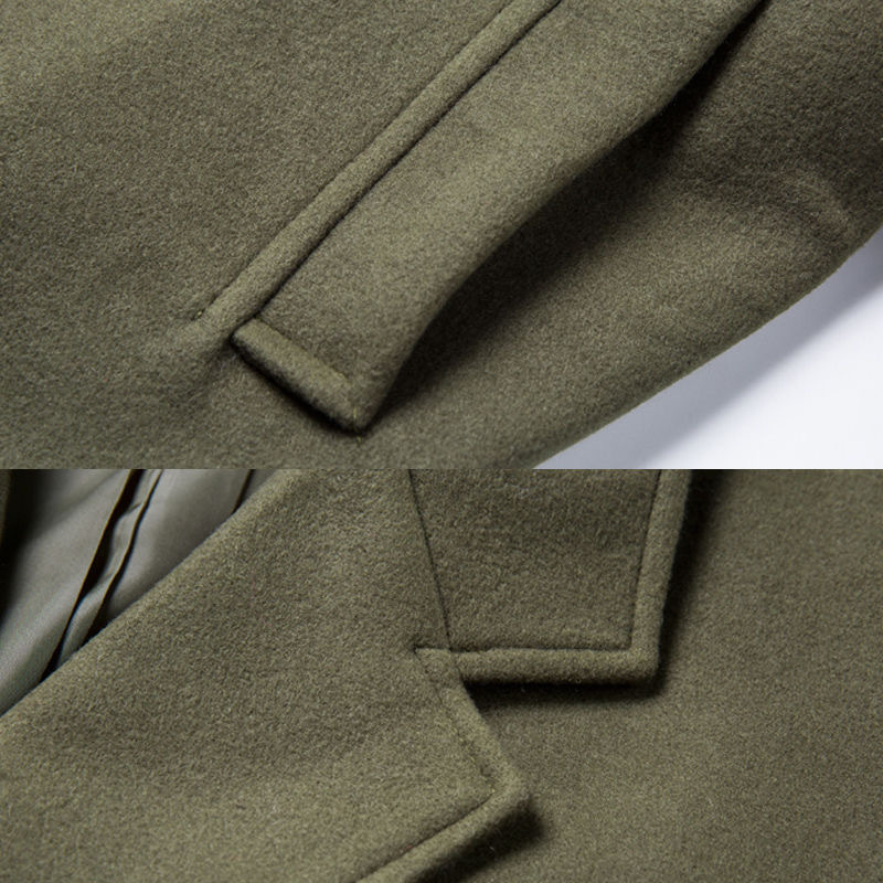 Title 3, Manteau dhiver pour homme en laine, décontract...