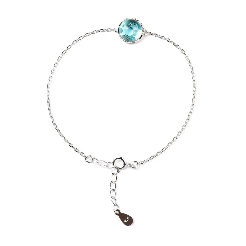 Title 1, Sea blue water droplet clavicle chain