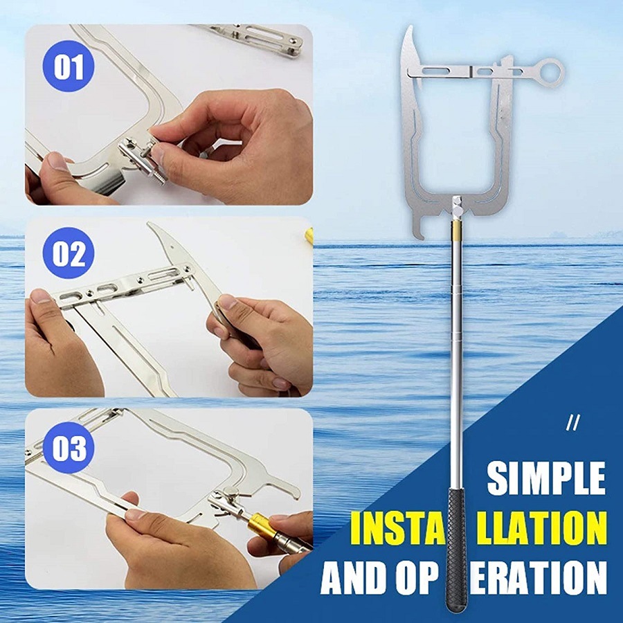 Title 2, U-Shaped Boat Hook for Mooring, Simple Long-Dis...