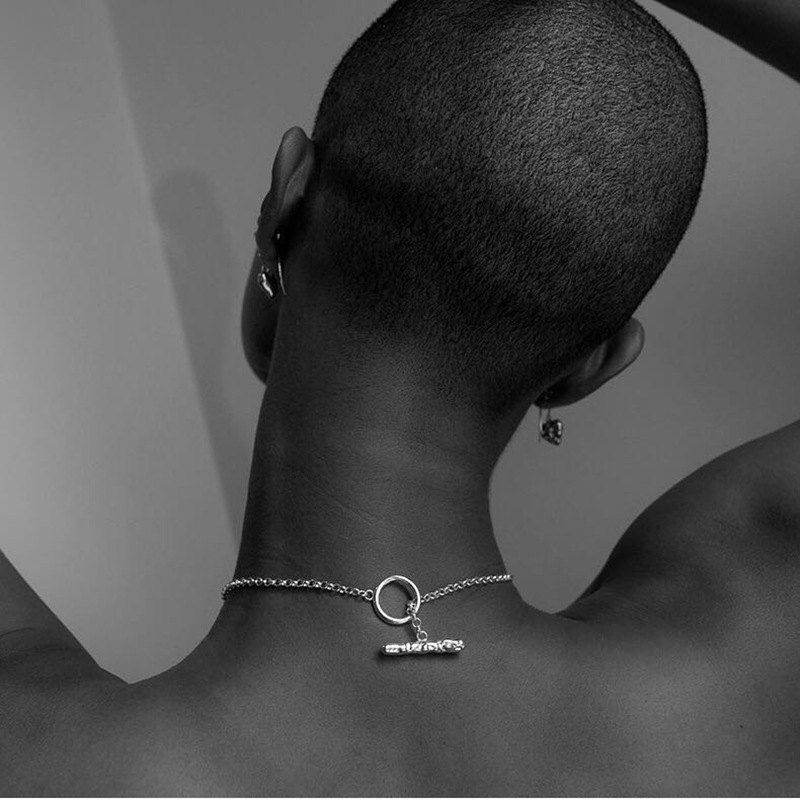 Title 6, Hip Hop Clavicle Chain OT Buckle Necklace