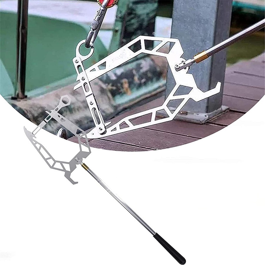 Title 4, U-Shaped Boat Hook for Mooring, Simple Long-Dis...