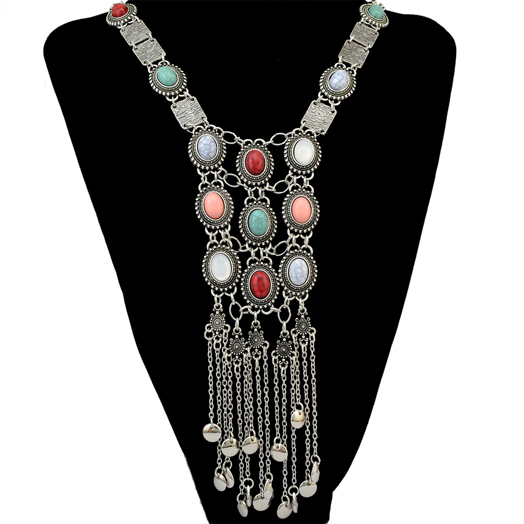 Title 2, Exaggerated multi-layer Long Necklace