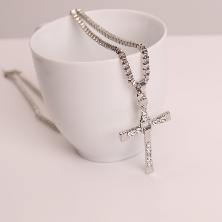 Title 6, Cross necklace hip hop mens necklace, a bold s...