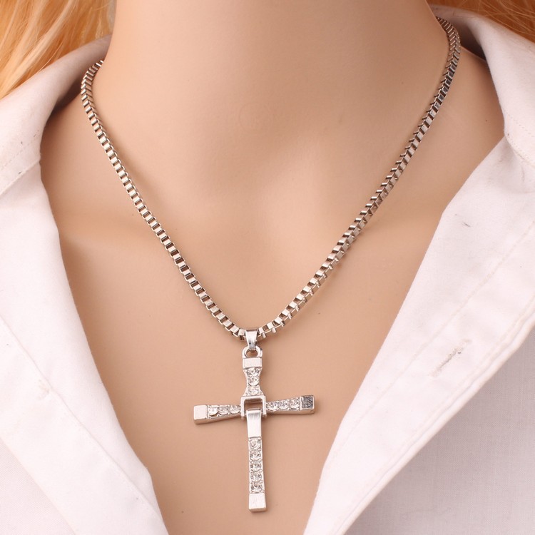 Title 12, Cross necklace hip hop mens necklace, a bold s...