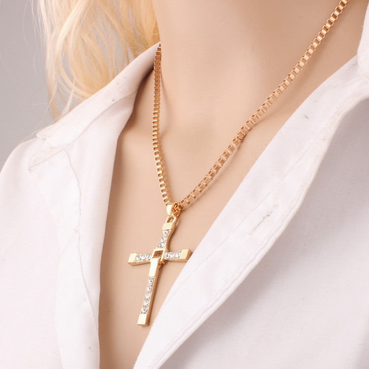 Title 13, Cross necklace hip hop mens necklace, a bold s...