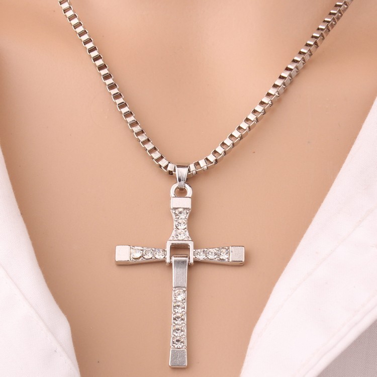 Title 14, Cross necklace hip hop mens necklace, a bold s...