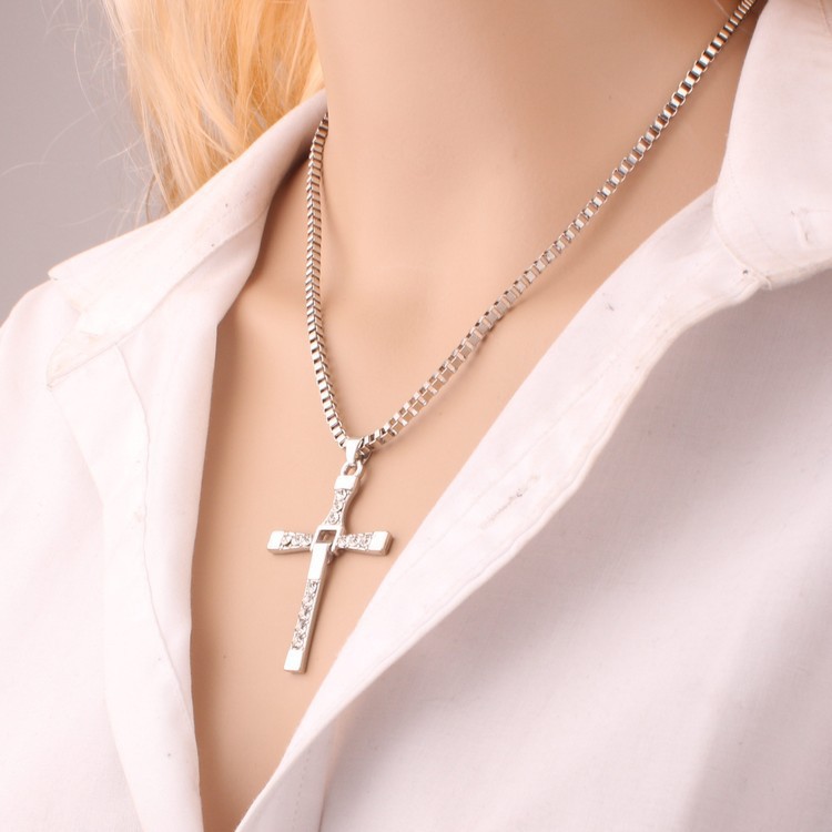 Title 16, Cross necklace hip hop mens necklace, a bold s...