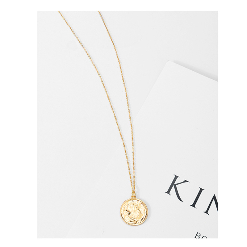 Title 7, Golden Coin Rose Necklace