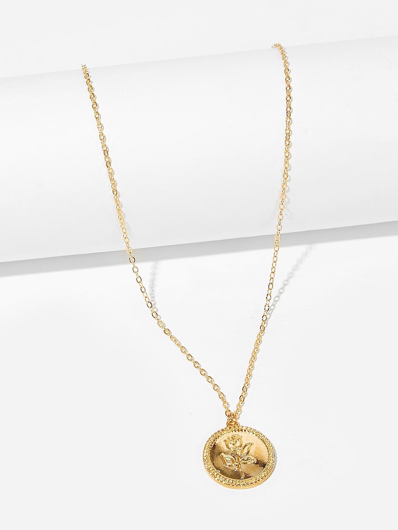 Title 11, Golden Coin Rose Necklace