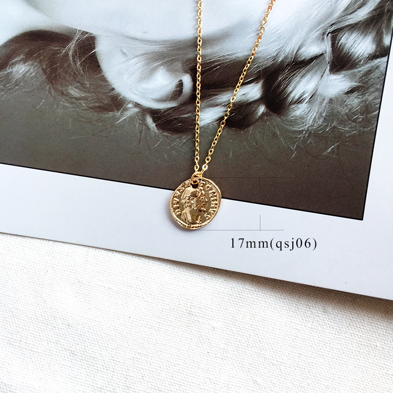 Title 4, Vintage gold coin necklace