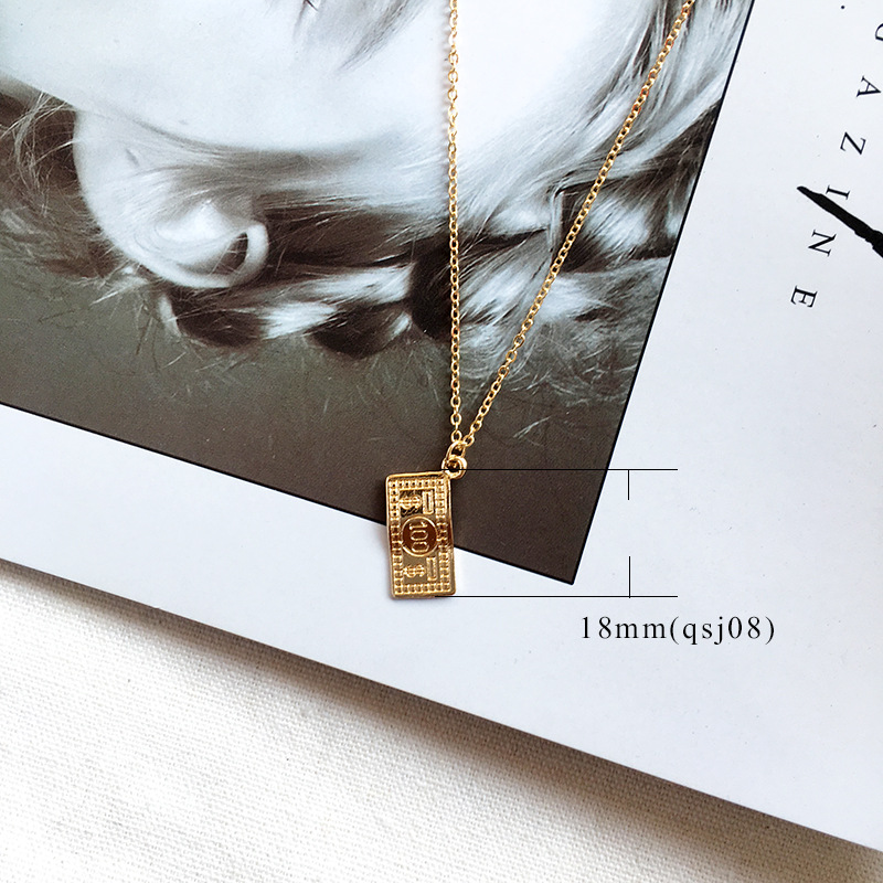 Title 6, Vintage gold coin necklace