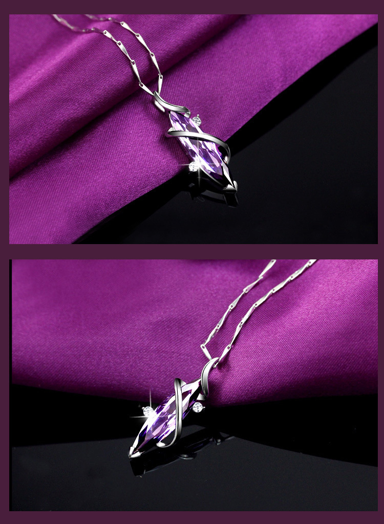 Title 1, Purple Amethyst Woman Necklaces