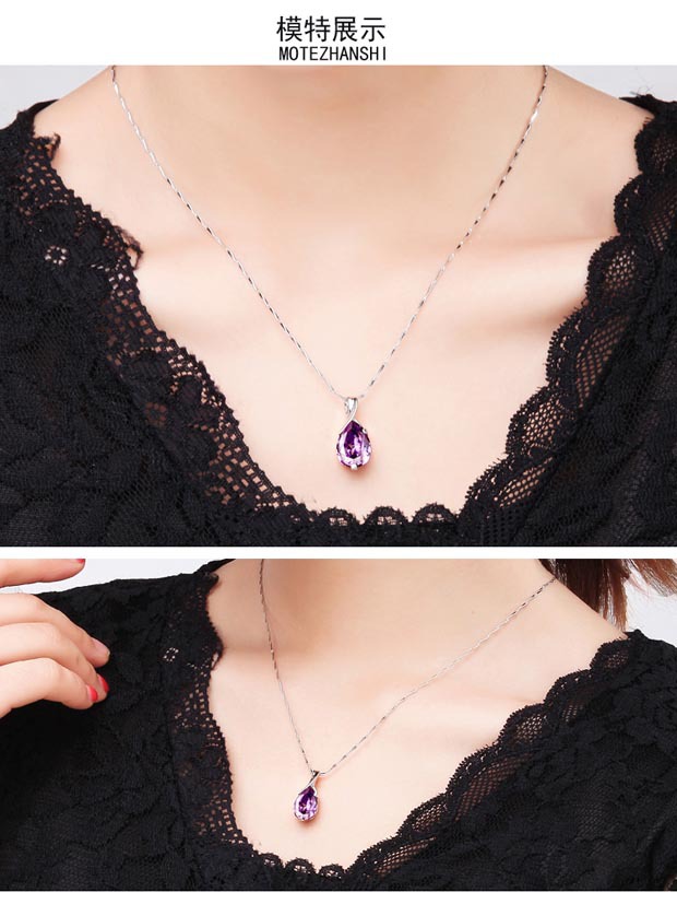 Title 6, Purple Amethyst Woman Necklaces