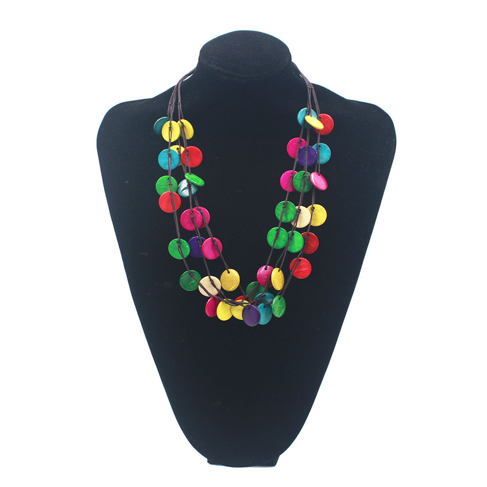 Title 2, Multi-layer hand-woven necklace