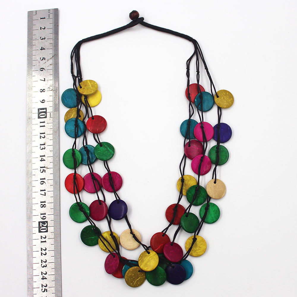 Title 5, Multi-layer hand-woven necklace