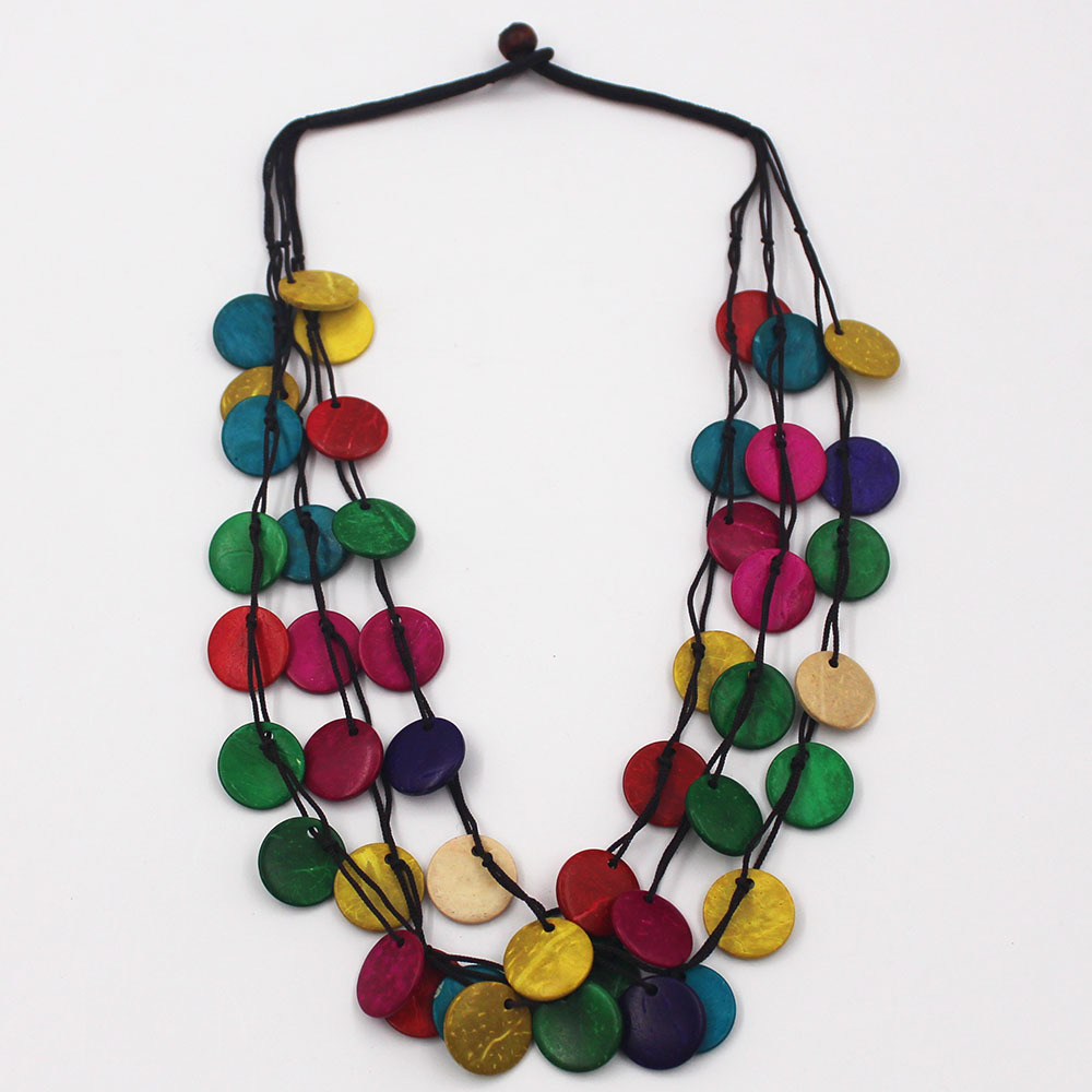 Title 6, Multi-layer hand-woven necklace