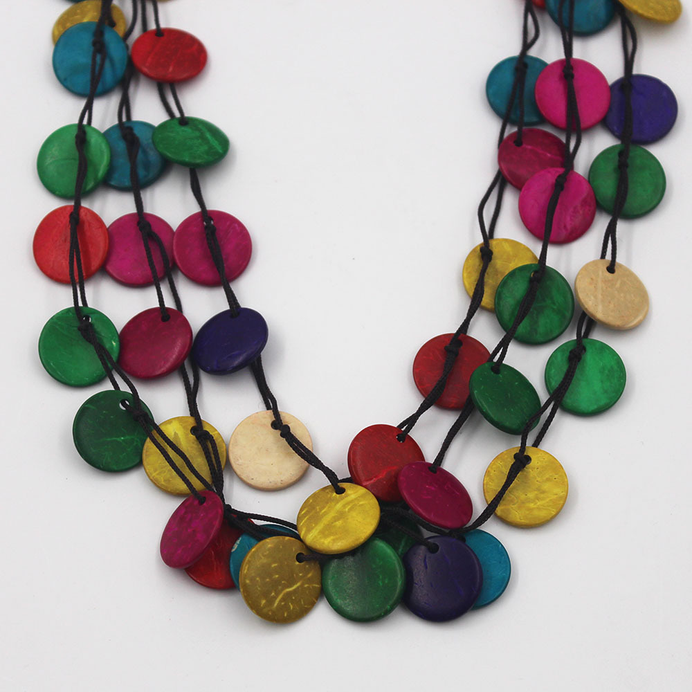 Title 7, Multi-layer hand-woven necklace