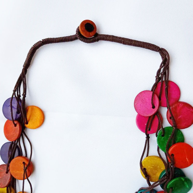 Title 11, Multi-layer hand-woven necklace