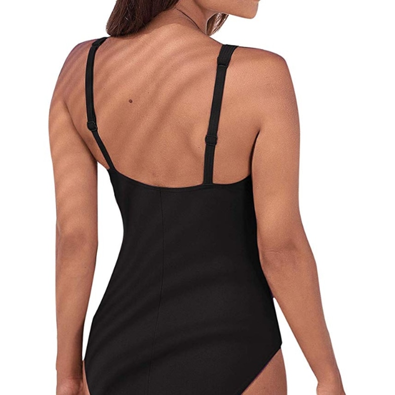 Title 3, Womens swimwear featuring solid shoulder strap...