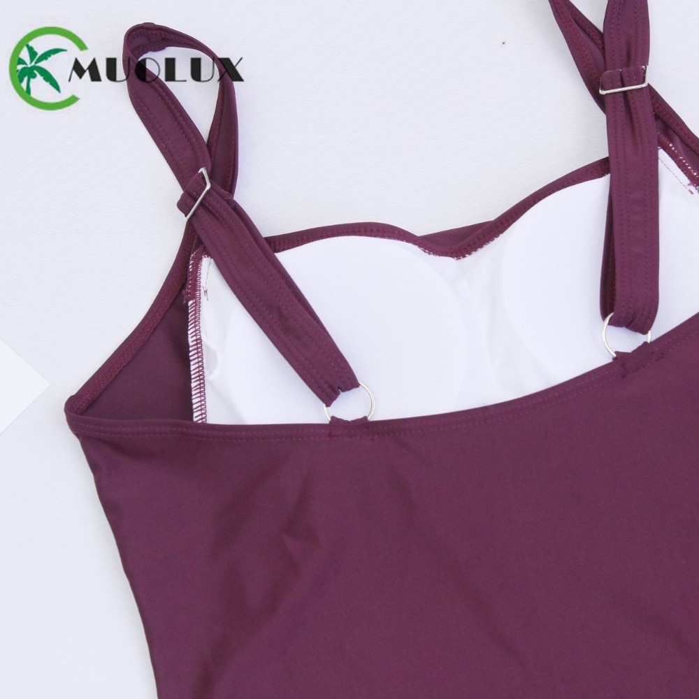 Title 16, Womens swimwear featuring solid shoulder strap...