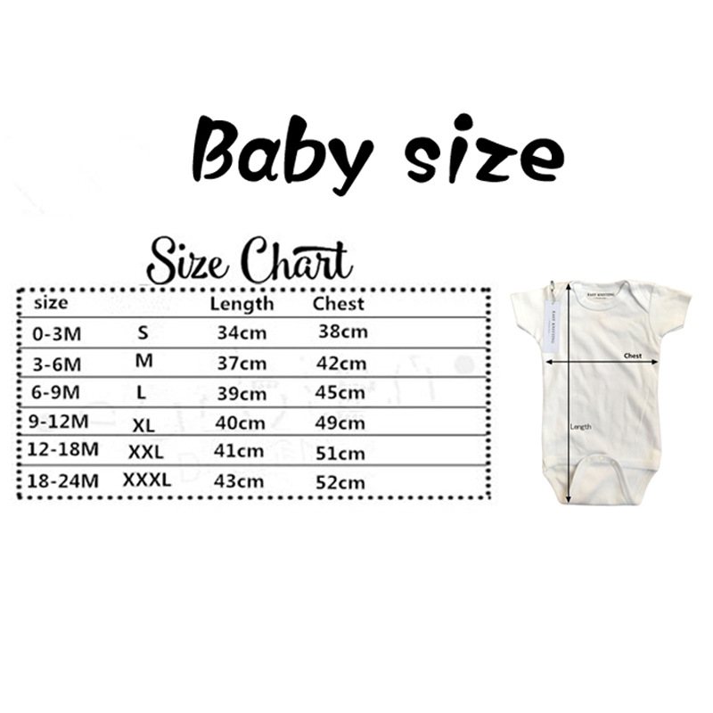 Размер на бебето ромпър