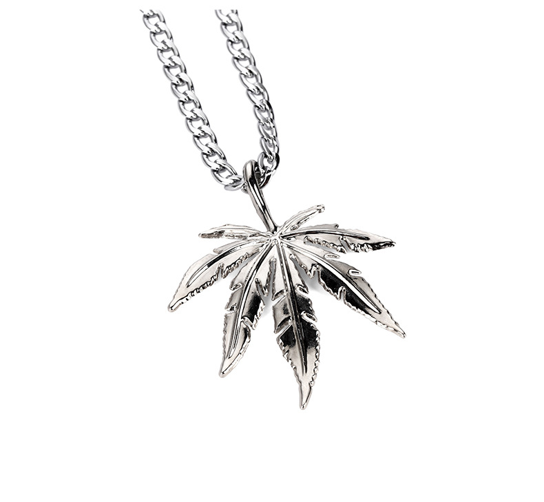 Title 13, Hip hop street dance hemp leaf necklace jewelry