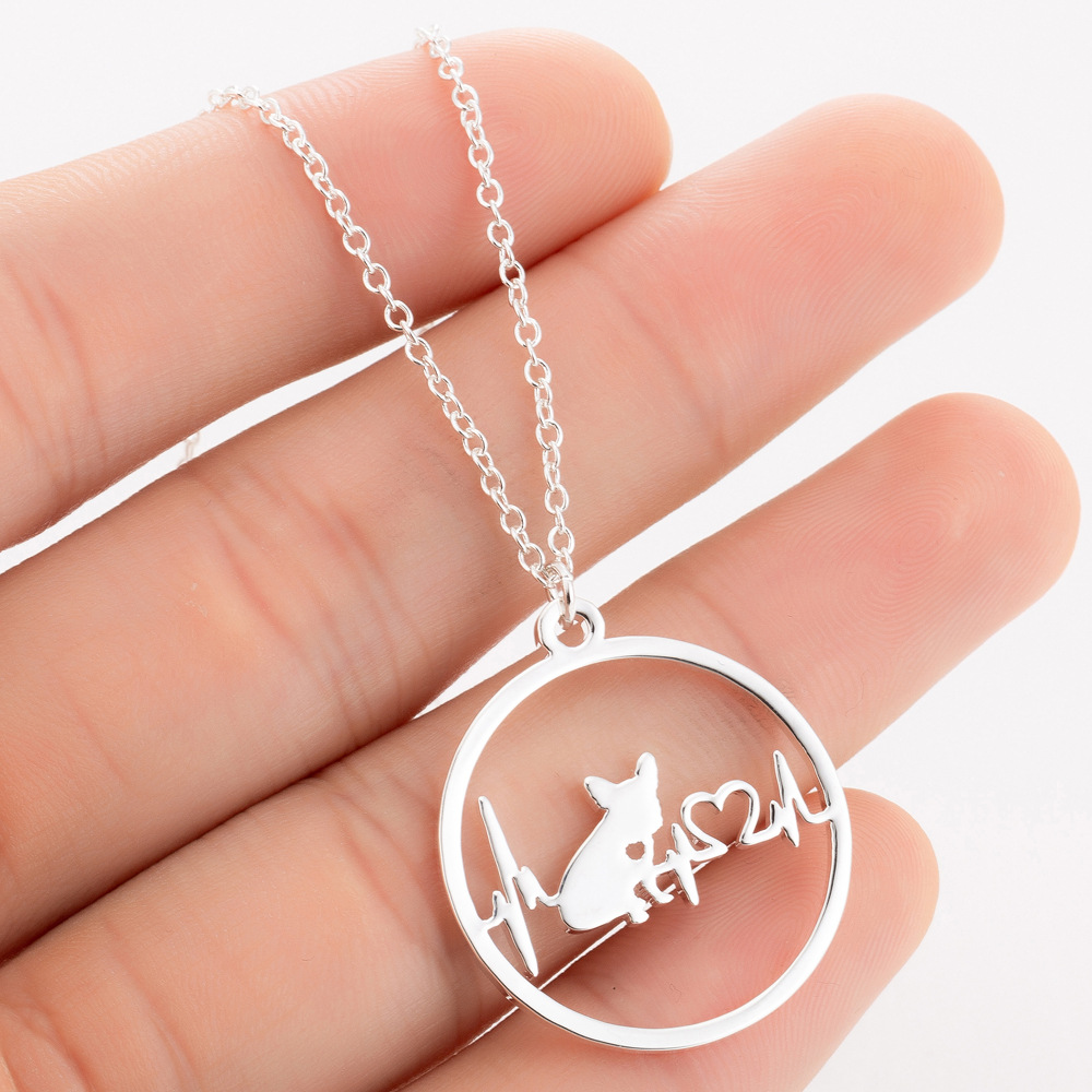 Title 11, Round Animal Heartbeat Necklace