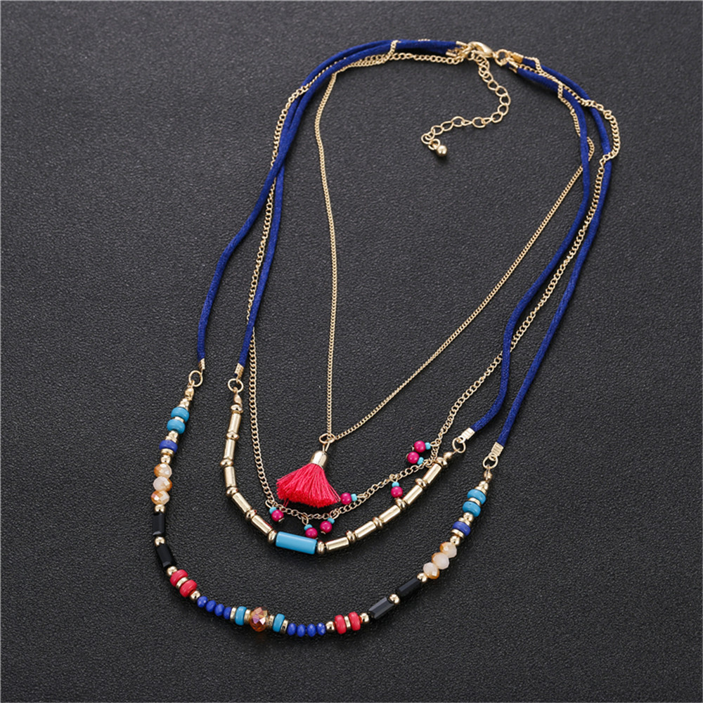 Title 3, Rice Bead Chain Tassel Pendant