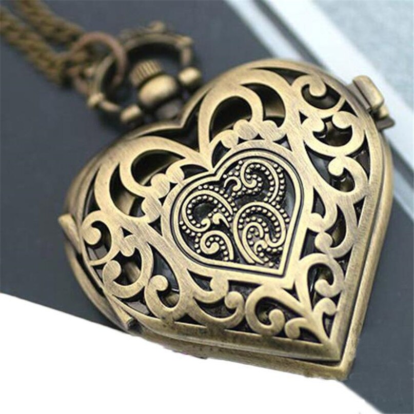 Title 1, Heart shaped pocket watch necklace