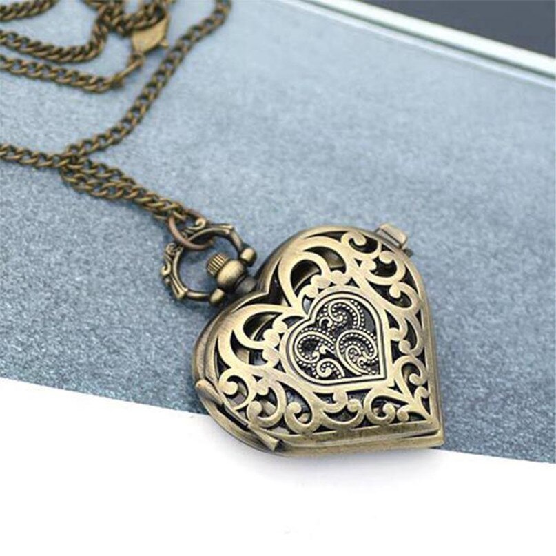 Title 7, Heart shaped pocket watch necklace