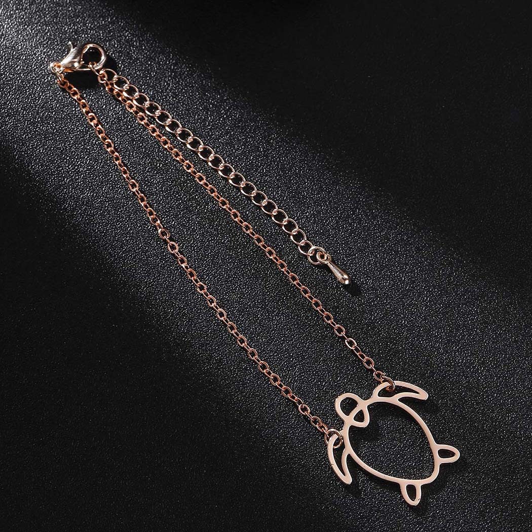 Title 7, Stainless steel turtle pendant bracelet