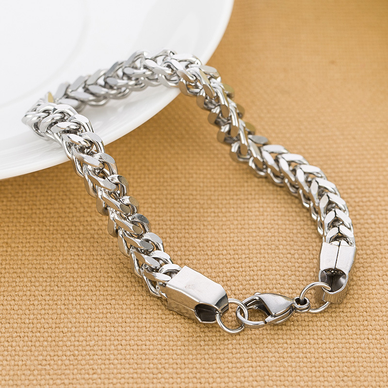 Title 4, Fashionable simple titanium steel mens bracelet