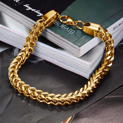 Title 8, Fashionable simple titanium steel mens bracelet