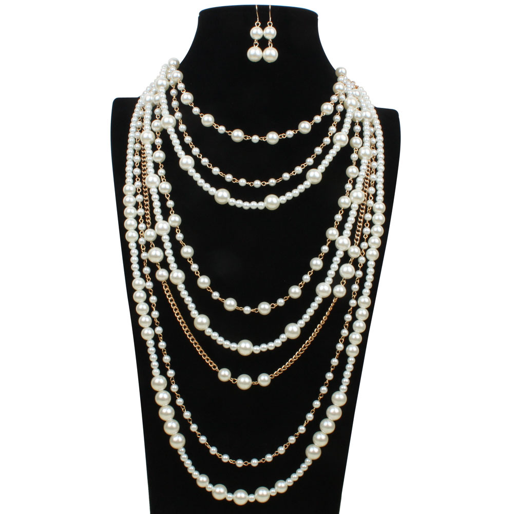 Title 1, Multi-layer pearl necklace