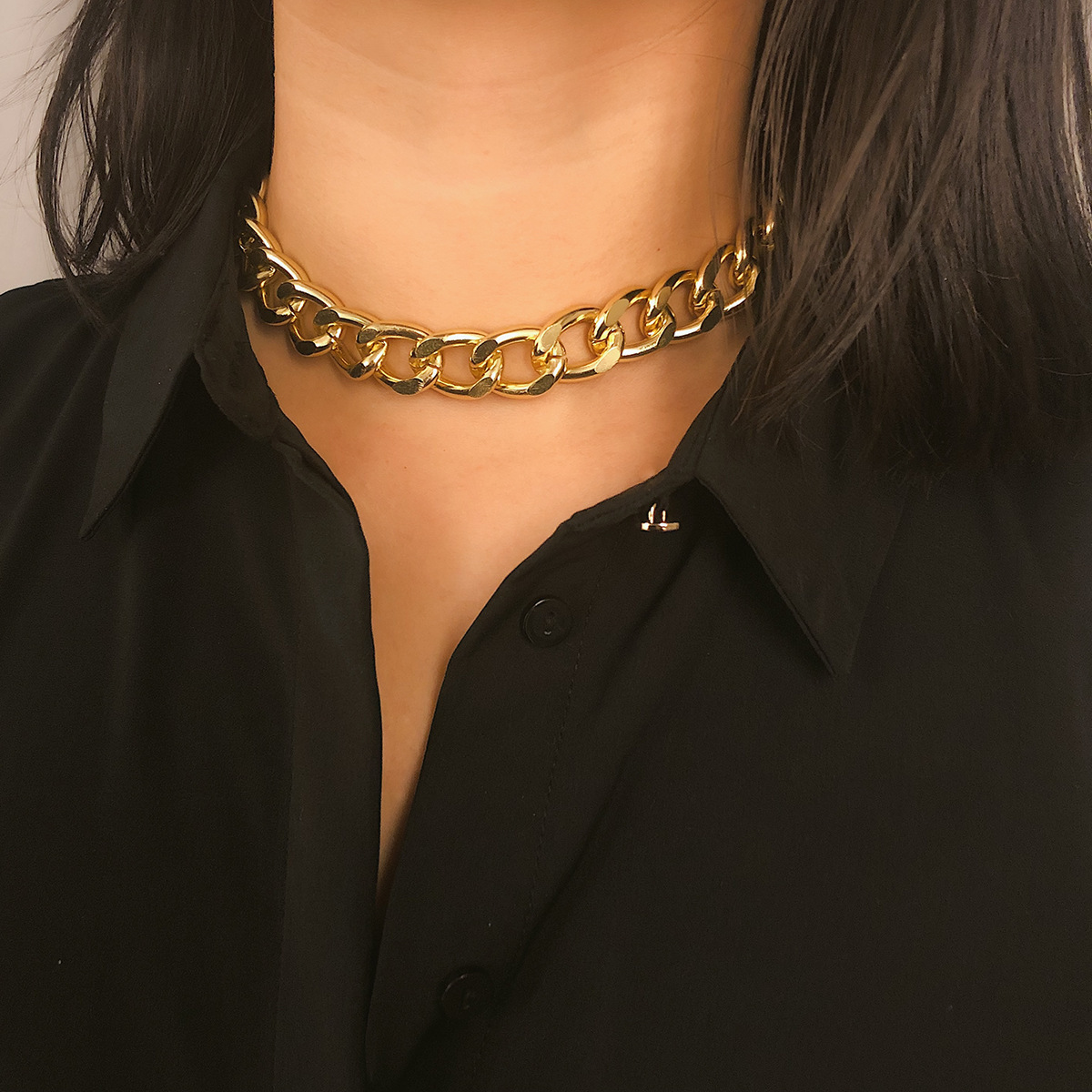 Title 6, Choker exaggerated punk style lady necklace