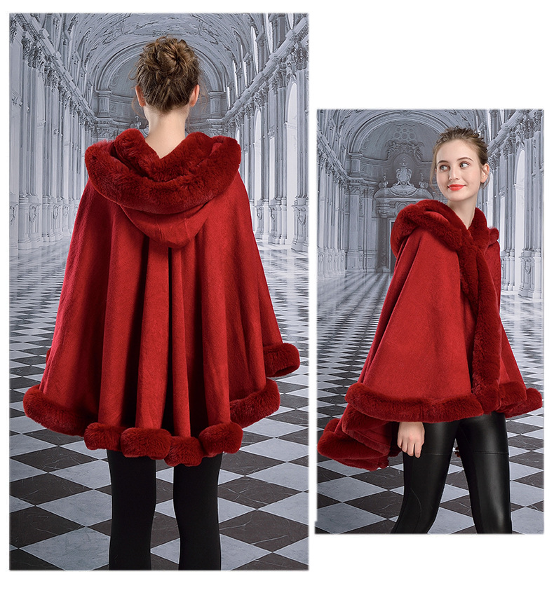 Title 2, Double-layer Hooded Cloak New Style Rex Rabbit ...