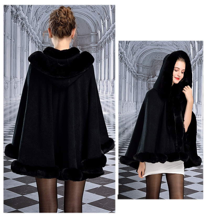 Title 9, Double-layer Hooded Cloak New Style Rex Rabbit ...