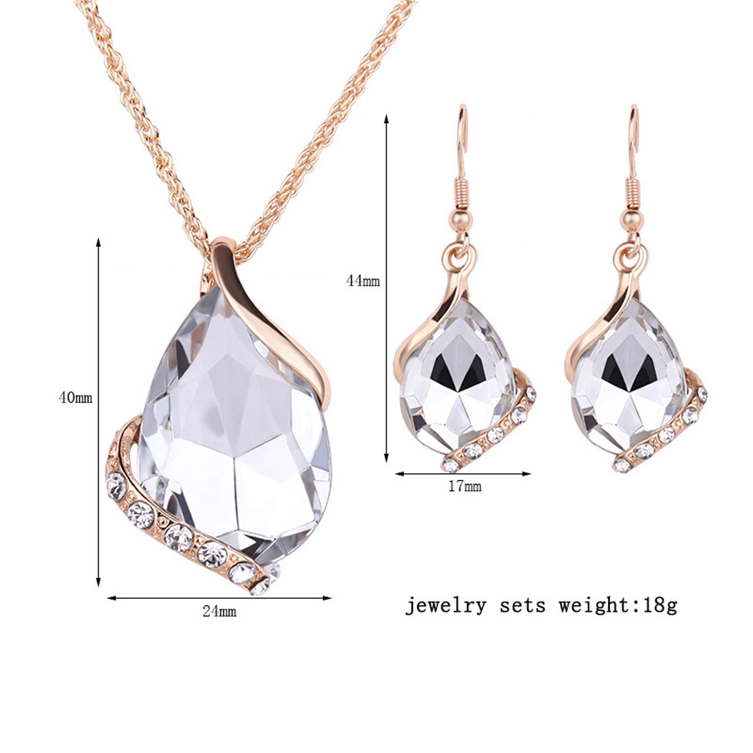 Title 2, Four-piece high-end alloy earring pendant