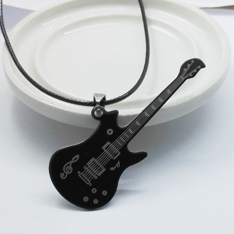 Title 1, Fashion Musical Guitar Necklace Sweater Chain U...