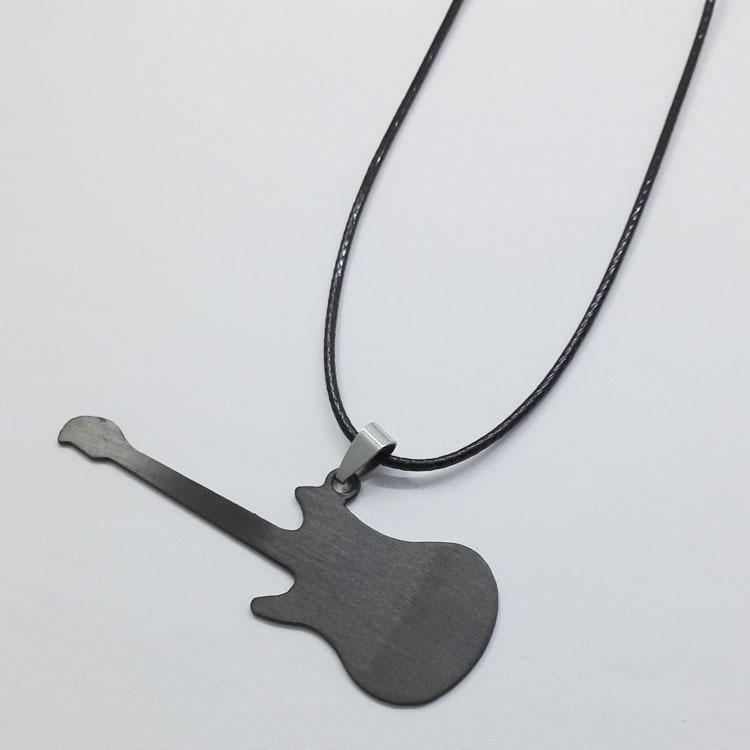 Title 3, Fashion Musical Guitar Necklace Sweater Chain U...