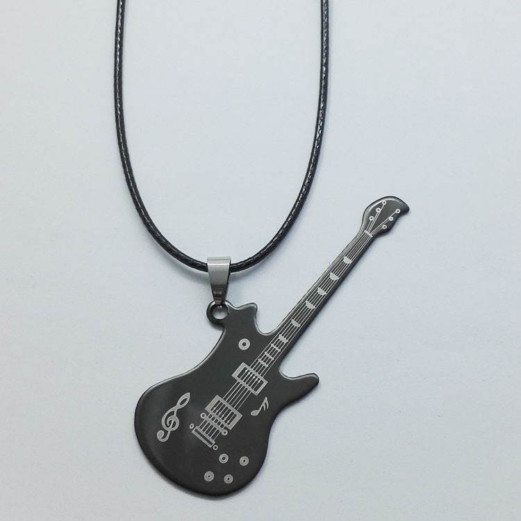 Title 4, Fashion Musical Guitar Necklace Sweater Chain U...