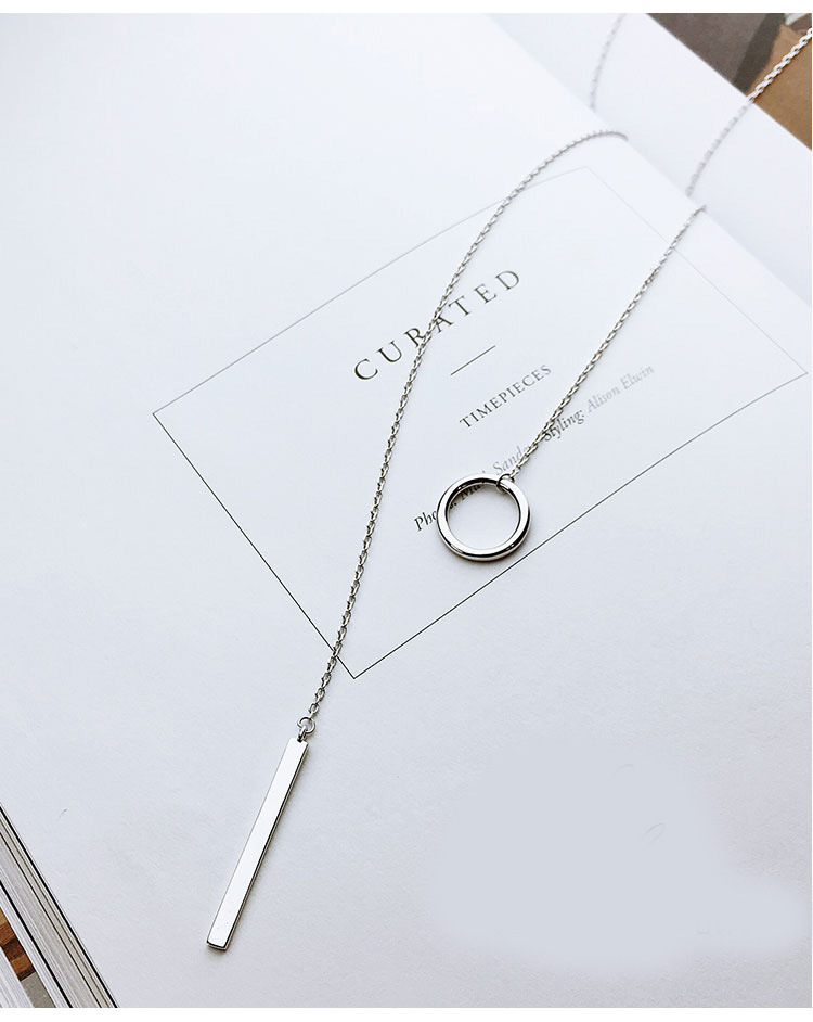 Title 4, Circle necklace female long sweater chain