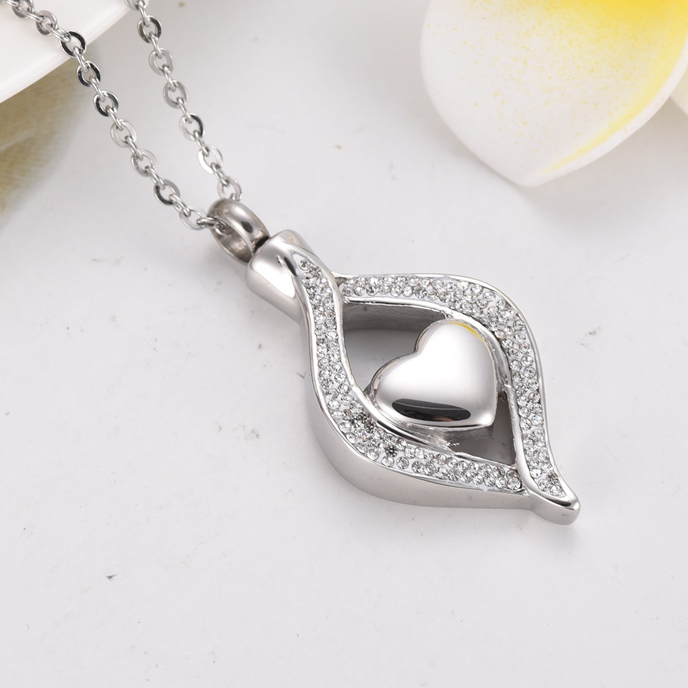 Title 2, Titanium steel heart ash box pendant